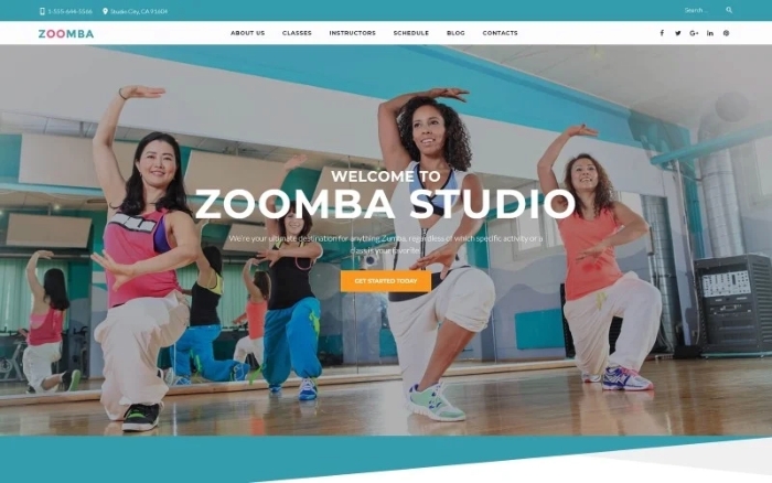 Zoomba – Zoomba Dance Studio WordPress Theme 1.0.0