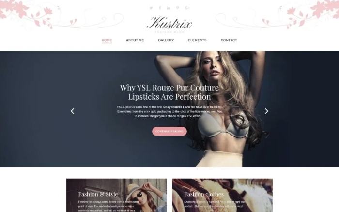 Kustrix – Fashion Blog Magazine WordPress Theme 1.0.0