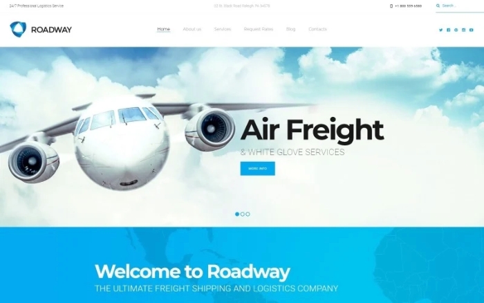 Roadway – Logistics & Transportation Services WP Theme 1.0.0