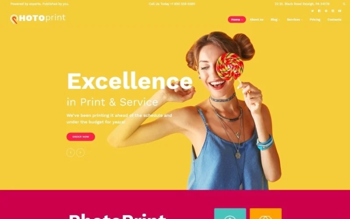 PhotoPrint – Print Shop Responsive WordPress Theme 1.0.0