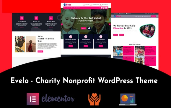 Evelo – Children Charity Nonprofit WordPress Theme 1.0.0