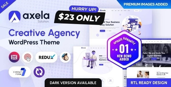 Axela – Creative Agency & Portfolio WordPress Theme 1.1.0