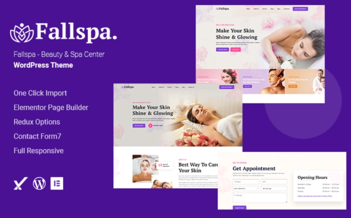 Fallspa – Beauty & Spa Center WordPress Theme 1.0.0