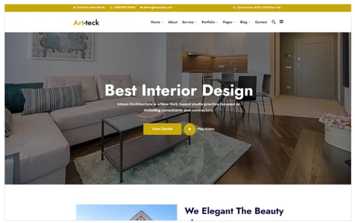 Artteck – Best Interior Design WordPress Theme 1.0.1
