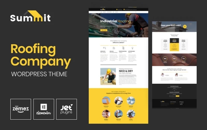 Summit – Roofing Responsive WordPress Theme 1.0.1