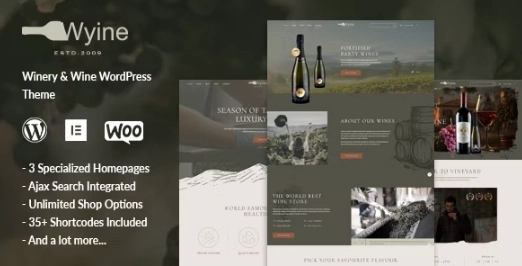Wyine – Wine Shop Theme 1.0.1