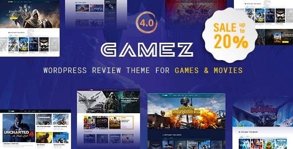 Gamez - Best WordPress Review Theme For Games Movies And Music 4.3.4