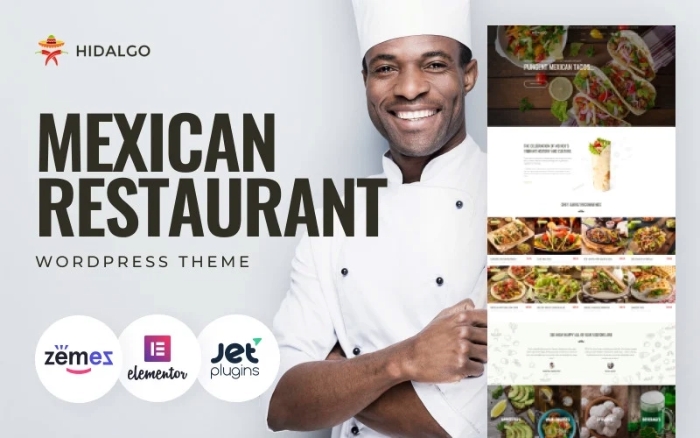 Hidalgo – Mexican Food Restaurant WordPress Theme 1.0.1