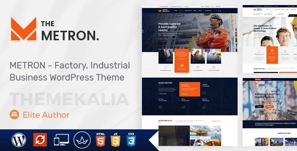 Metron – Industry and Construction WordPress Theme 2.4