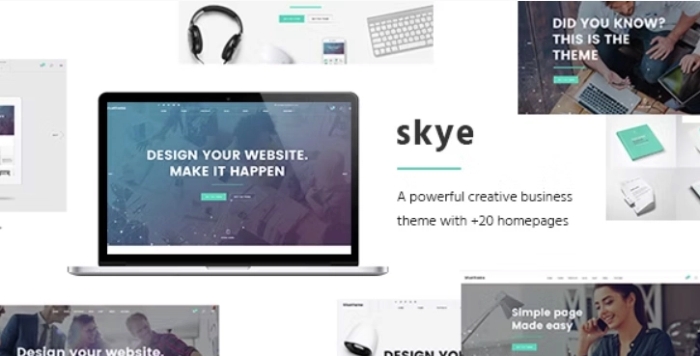 Skye – Contemporary Theme for Creative Business