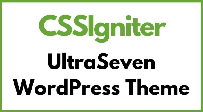 CSS Igniter UltraSeven WordPress Theme 2.9.3