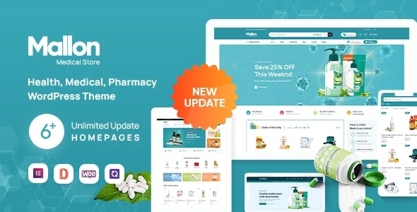 Mallon - Medical Store Elementor WooCommerce WP Theme 1.5.2