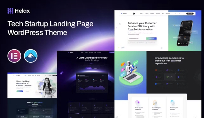 Helax β Tech Startup WordPress Theme 1.0.3