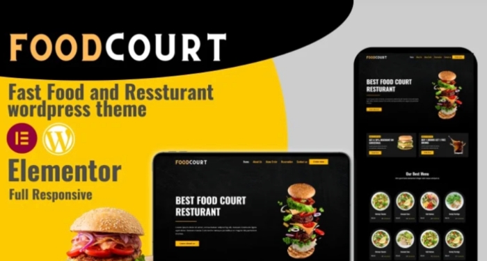 Foodcourt β Fast food & Restaurants WP Theme 1.0.0