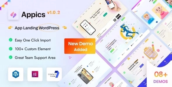 Appics – app landing page WP Theme 1.0.2
