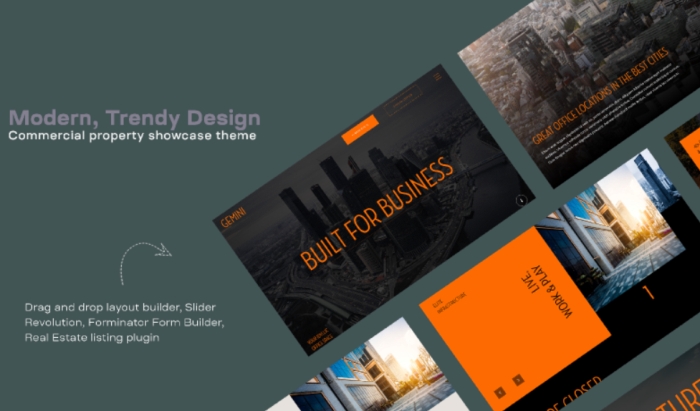 Gemini Real Estate WordPress Theme 1.0.1