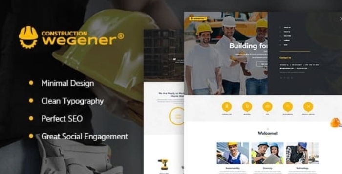 Wegener – Construction Business & Engineering Building WordPress Theme 2.0.0