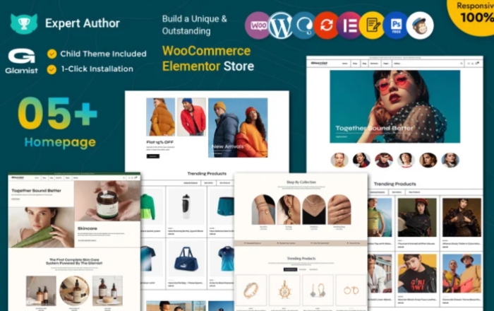 Glamist – Multipurpose WordPress WooCommerce Theme 1.0.0