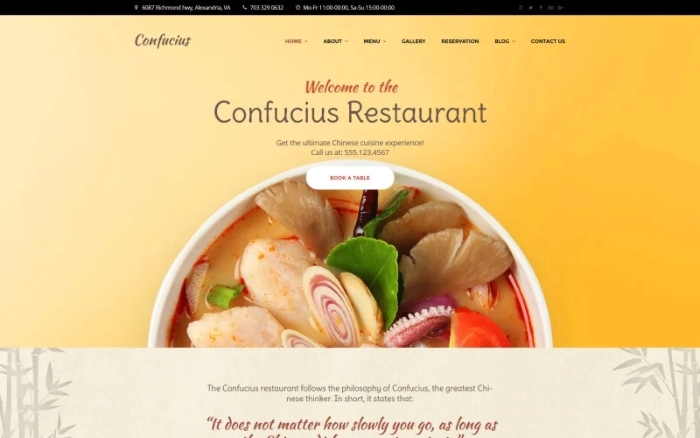 Confucius – Chinese Restaurant Responsive WordPress Theme 1.0.0