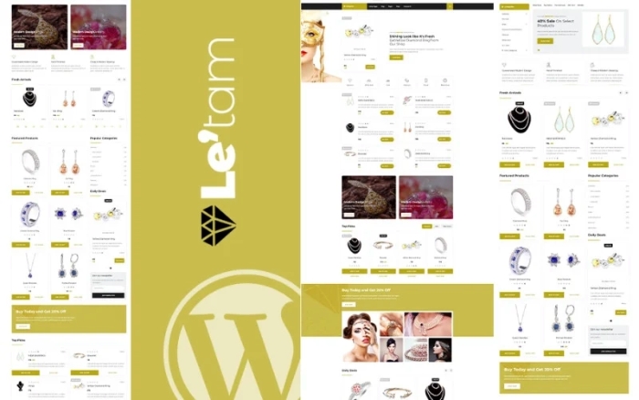 Le’tam – Jewelry Shop WordPress Theme 1.0.0