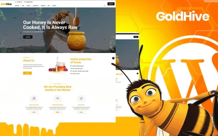 Goldhive – Honey Farm and Production WP Theme 1.0.0