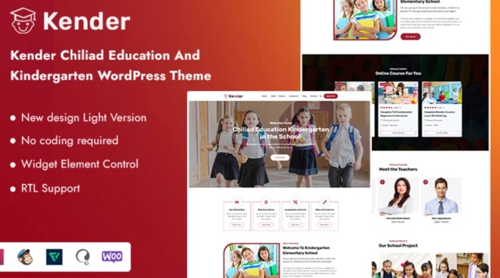 Kender – Chiliad Education And Kindergarten WP Theme 1.0.1