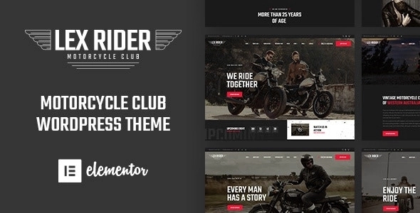 LexRider - Motorcycle Club WordPress Theme 1.6.3