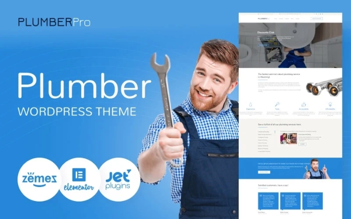 PlumberPro – Reliable And Innovative Plumber WP Theme 1.0.0