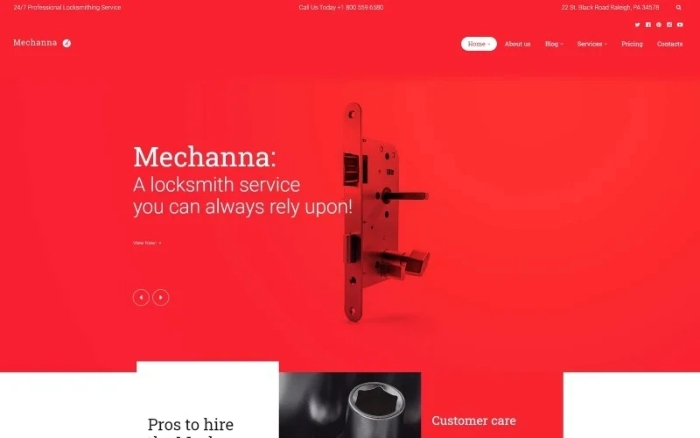 Mechanna – Locksmith WordPress Theme 1.0.0