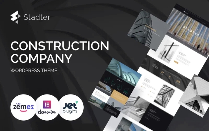 Stadter – Construction Company WordPress Theme 1.0.1