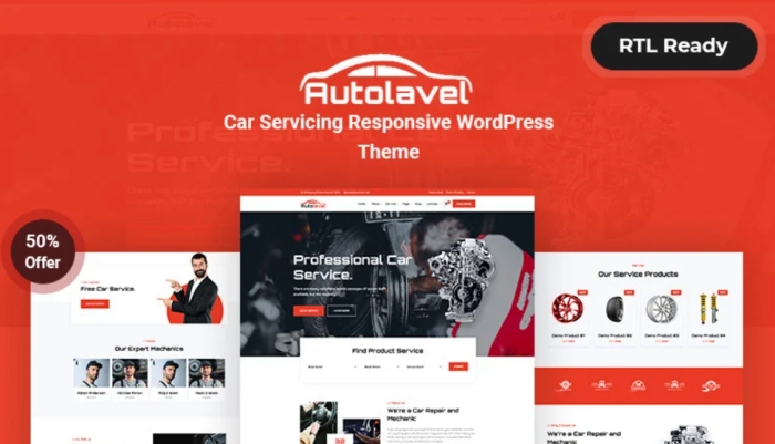 Autolavel – Car service Responsive WordPress Theme 1.0.1