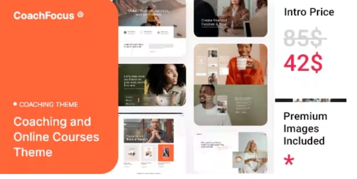 CoachFocus – Coaching & Online Courses WordPress Theme 1.0