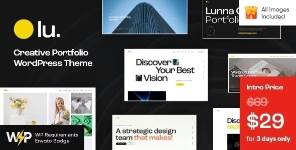 Lunna – Creative Portfolio WordPress Theme 1.9.0