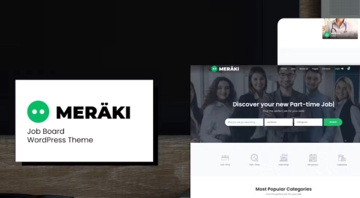 Meraki – Job Board WordPress Theme 1.3