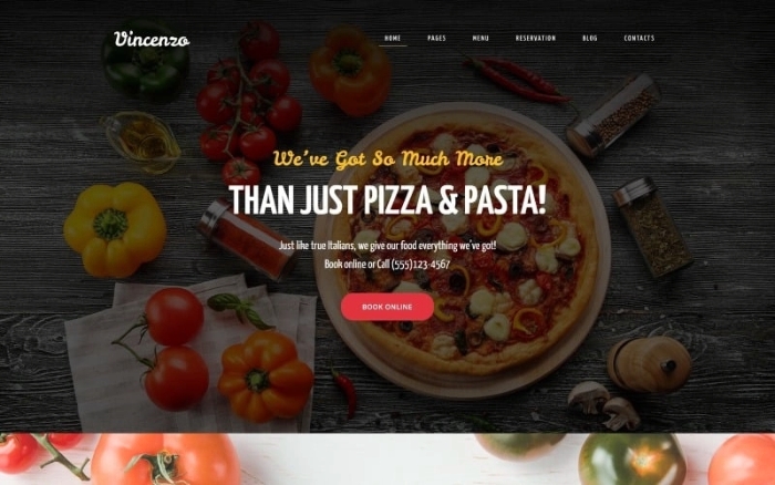 Vincenzo – Delicious Pizza Restaurant Responsive WP Theme 1.0.0