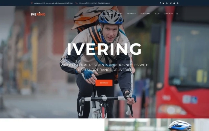 Ivering Bike Courier & Package Delivery WP Theme 1.0.0