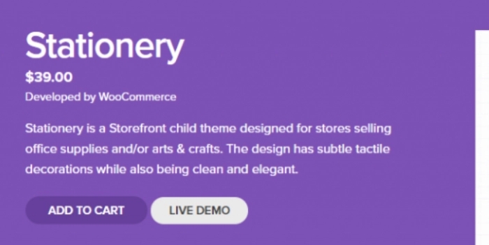 WooCommerce Stationery Storefront Child Theme 1.0.13