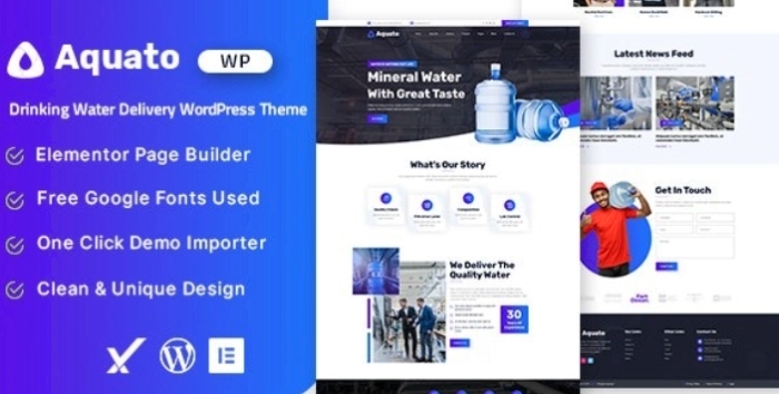 Aquato – Drinking Water Delivery WordPress Theme 1.0.0