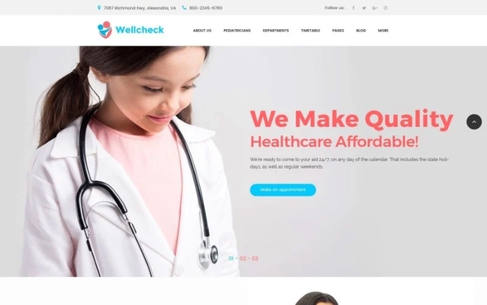 Wellcheck – Pediatric Clinic WordPress Theme 1.0.0