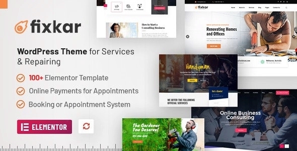 FixKar - All Services WordPress Theme Build With Elementor 3.4.1
