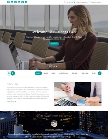 Business Park Pro WP Theme 2.1.5