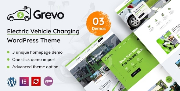 Grevo – Electric Vehicle Charging WordPress Theme 1.8