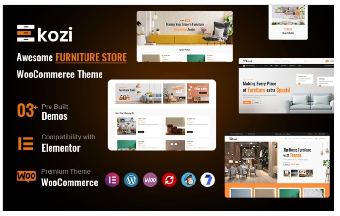 Ekozi – Furniture Elementor WooCommerce Theme 1.1