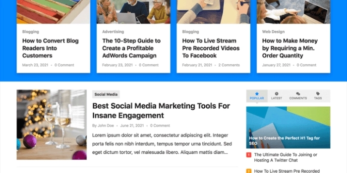 WP Enjoy – BlogSquare Pro 1.0.5