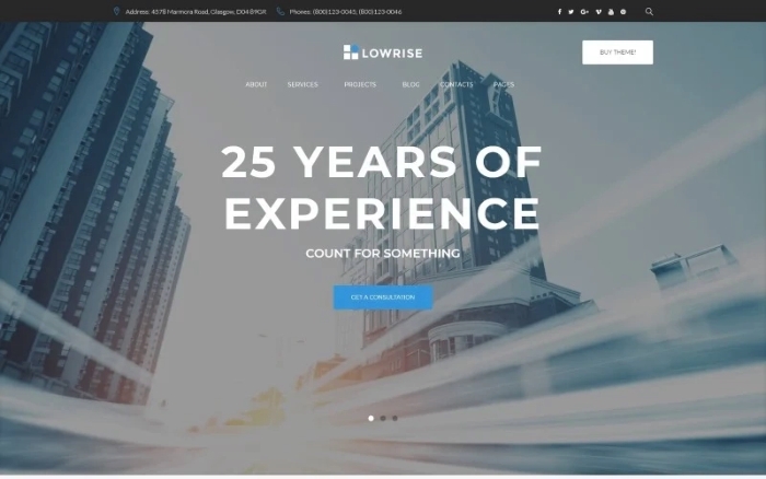 Architect Services Portfolio WordPress Theme 1.0.0