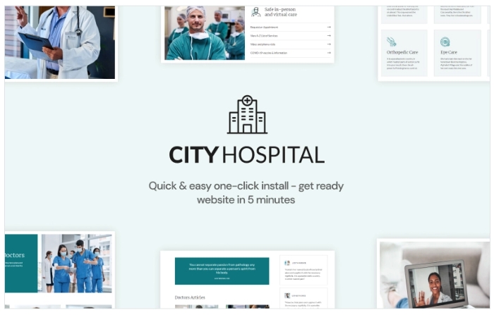 City Hospital – Health & Medical Elementor WP Theme 1.0.4