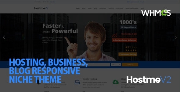 Hostme v2 - Responsive WordPress Theme 7.0