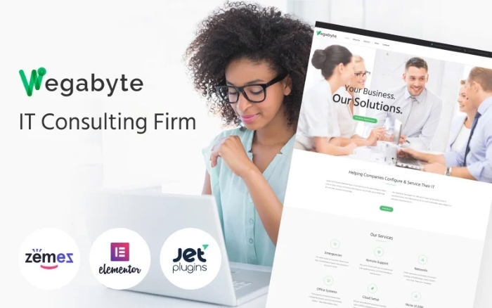 WegaByte – Elementor-based IT Consulting WP Theme 1.0.1
