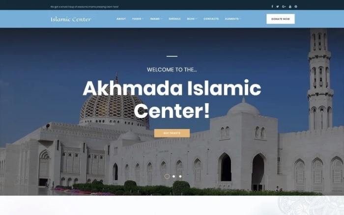 Akhmada - Islamic Center WordPress Theme 1.0.0