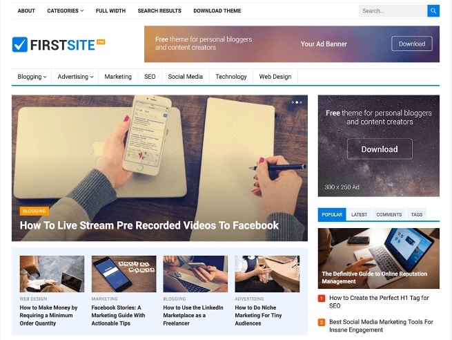 WP Enjoy – FirstSite Pro 1.0.4